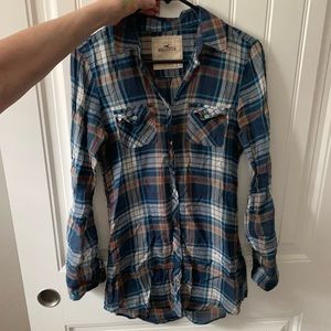 Hollister plaid shirt